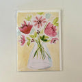 Greeting Card - vase of flowers by Suzanne Brazil