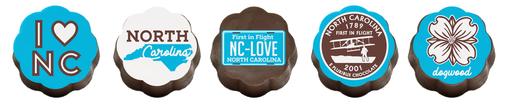 Chouquette North Carolina Chocolate Covered Caramels - Box of 5