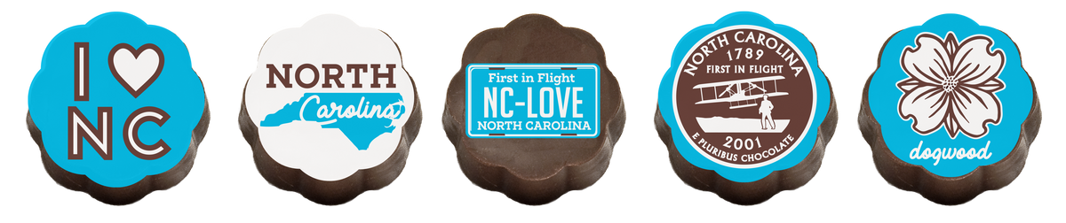 Chouquette North Carolina Chocolate Covered Caramels - Box of 5
