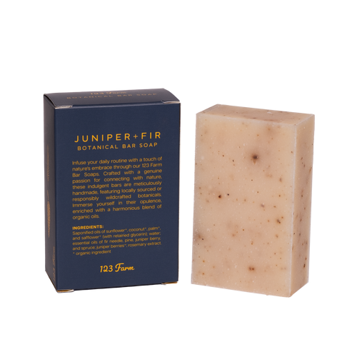123 Farm Juniper + Fir | Organic Bar Soap, 4 oz