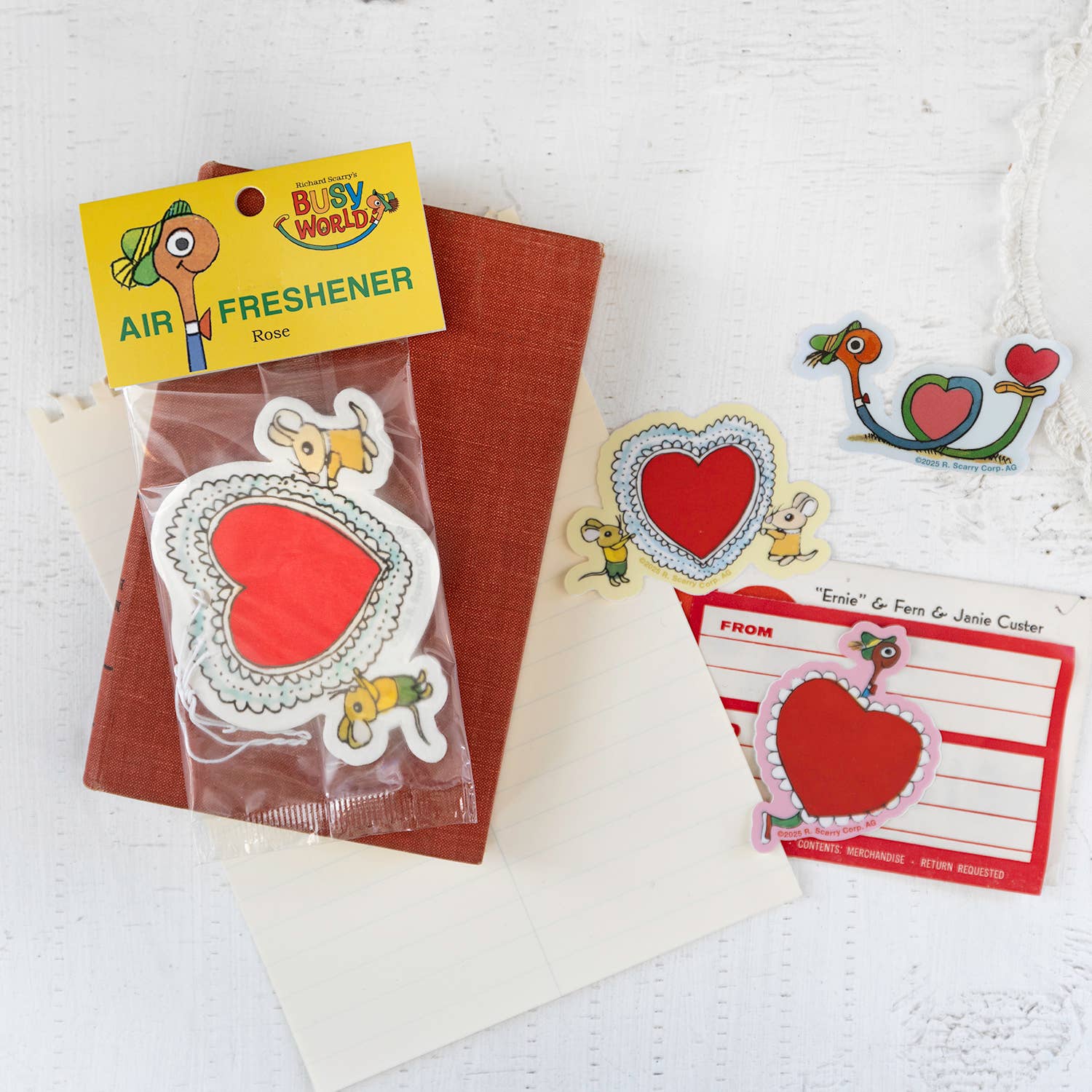 Sticker - Three Potato Four x Richard Scarry® Valentine - Lowly Heart Twist