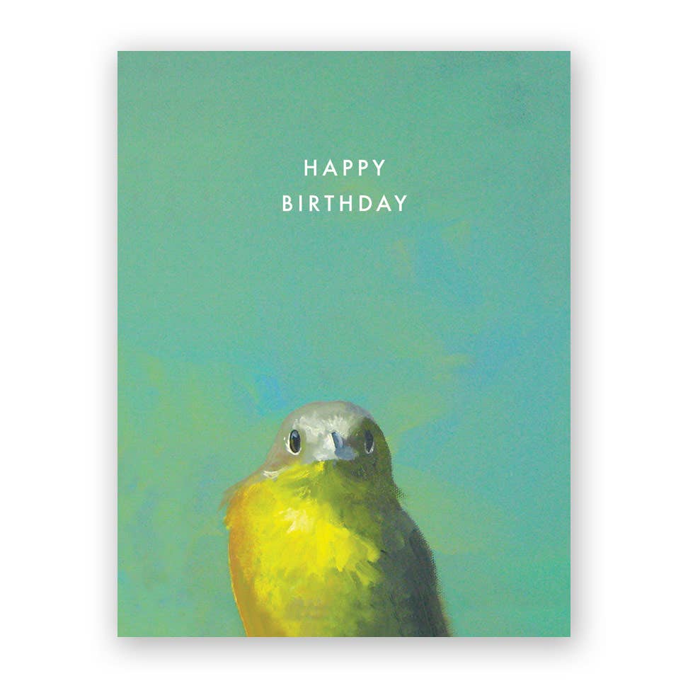 Greeting Card - Yellow Bird Birthday
