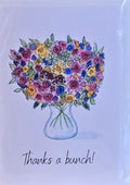 Greeting Card - thank you bouquet by Suzanne Brazil