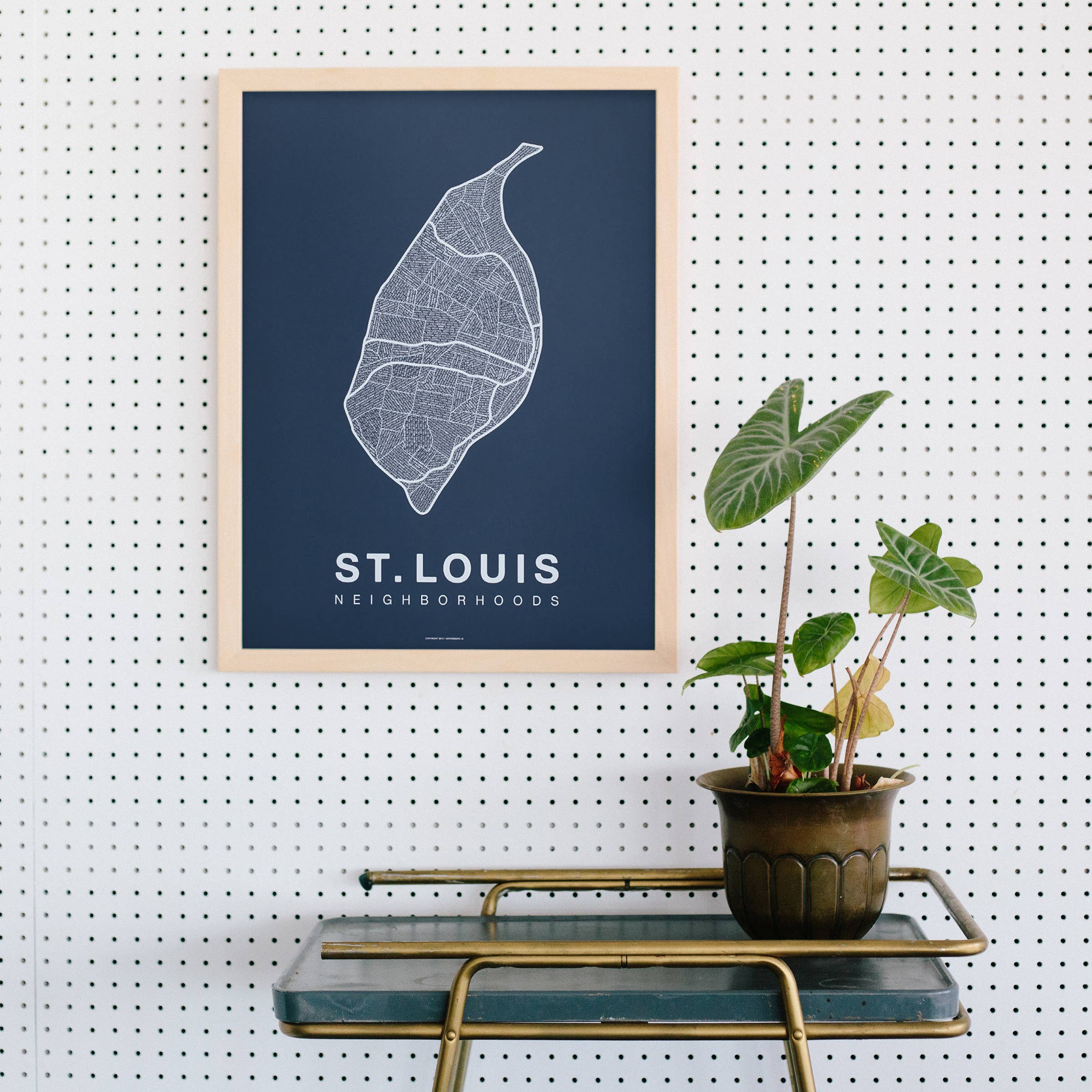 Native Maps St. Louis, MO Neighborhood City Map Poster