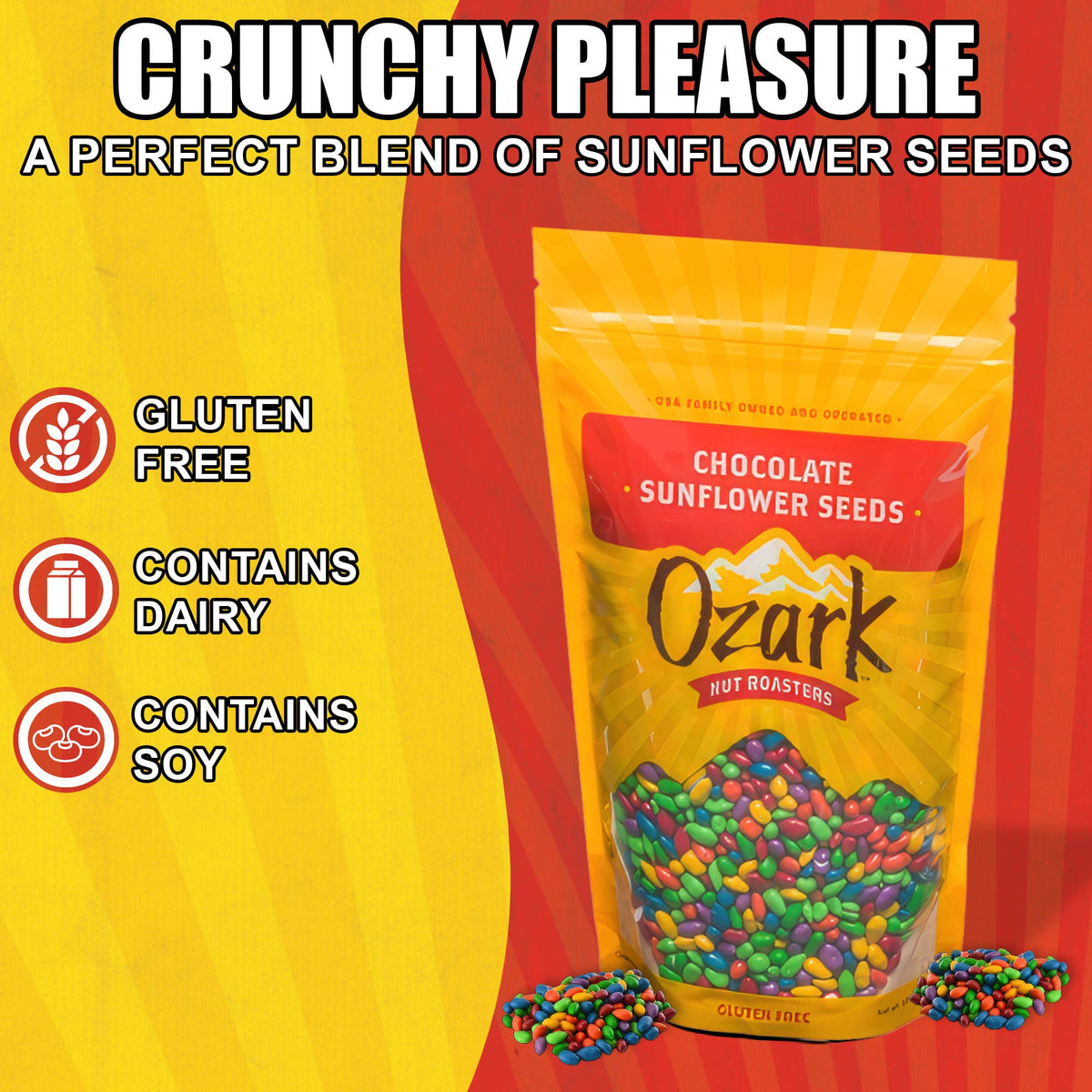 Ozark Nut Roasters Gold - Chocolate Sunflower Seeds