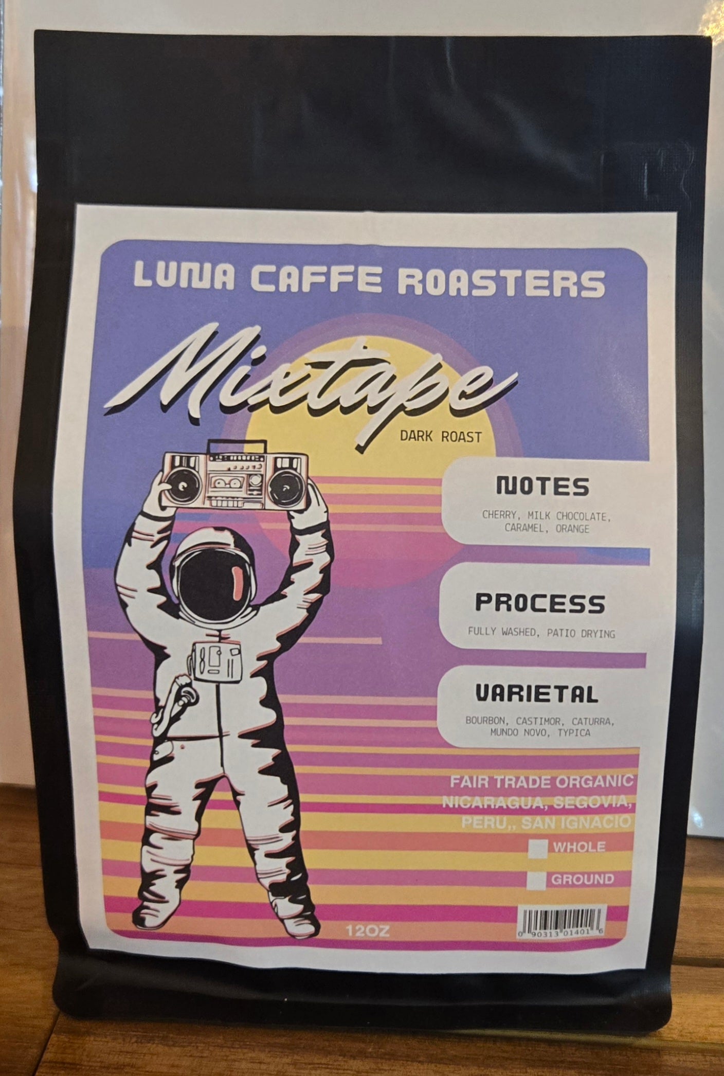 Luna Caffe Roasters Mixtape Dark Roast Coffee - 12 oz whole bean