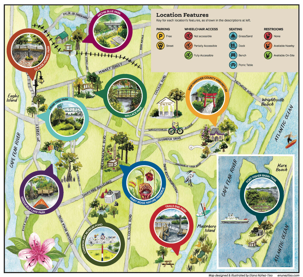 Picnic Map of Wilmington, NC