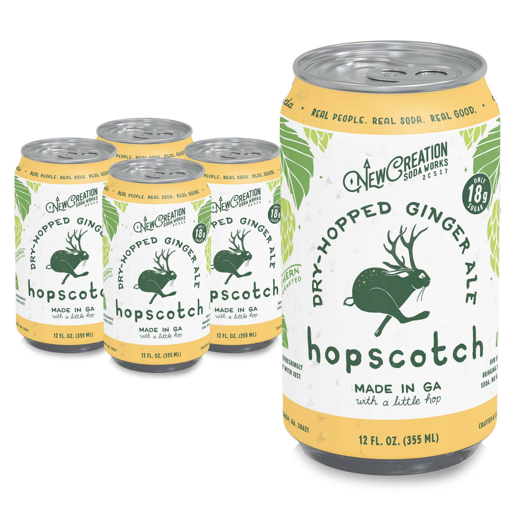 New Creation Soda Works Hopscotch Dry-Hopped Ginger Ale
