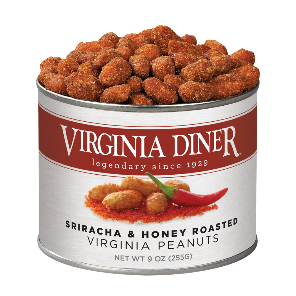 Virginia Diner 9 oz Sriracha and Honey Roasted Peanuts