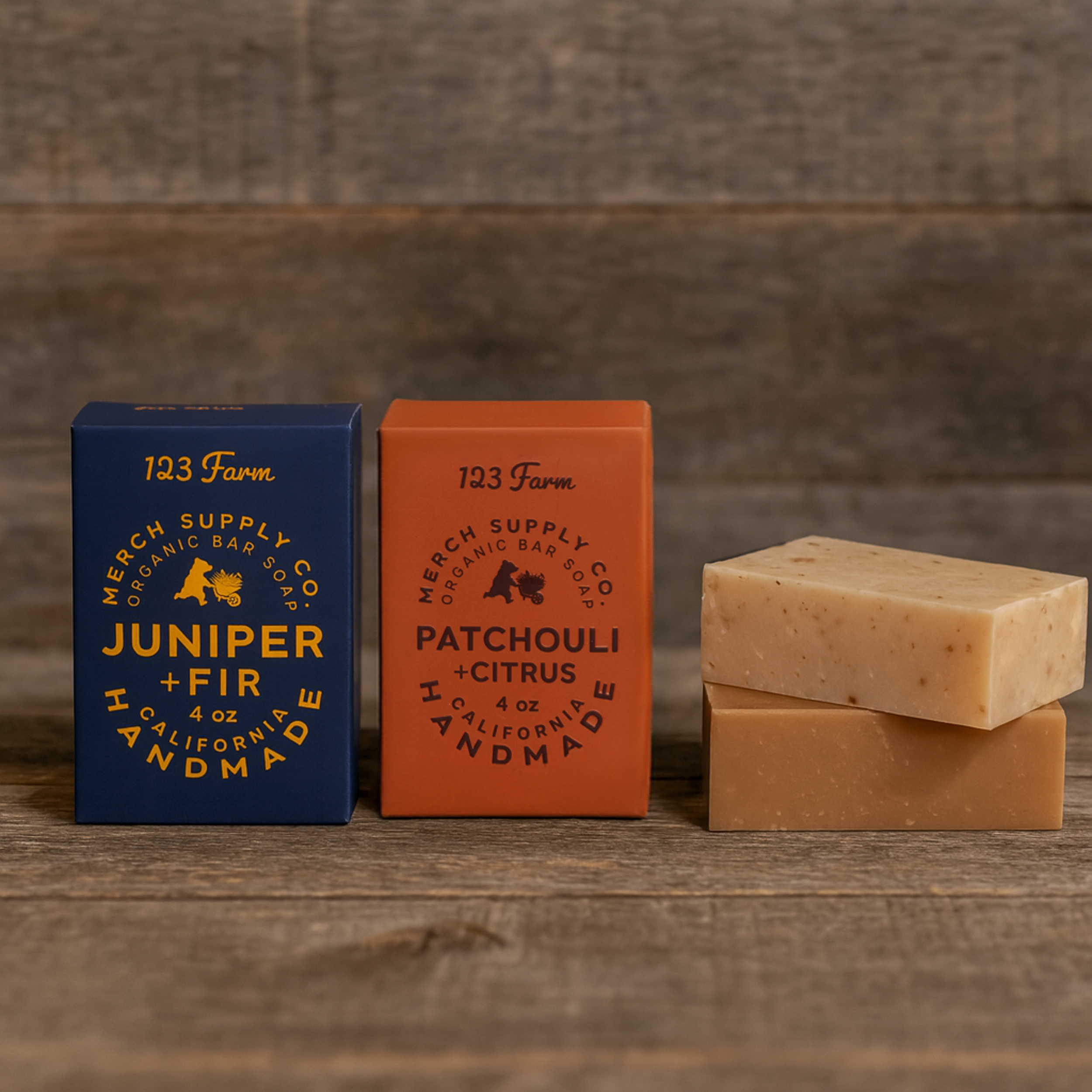 123 Farm Juniper + Fir | Organic Bar Soap, 4 oz
