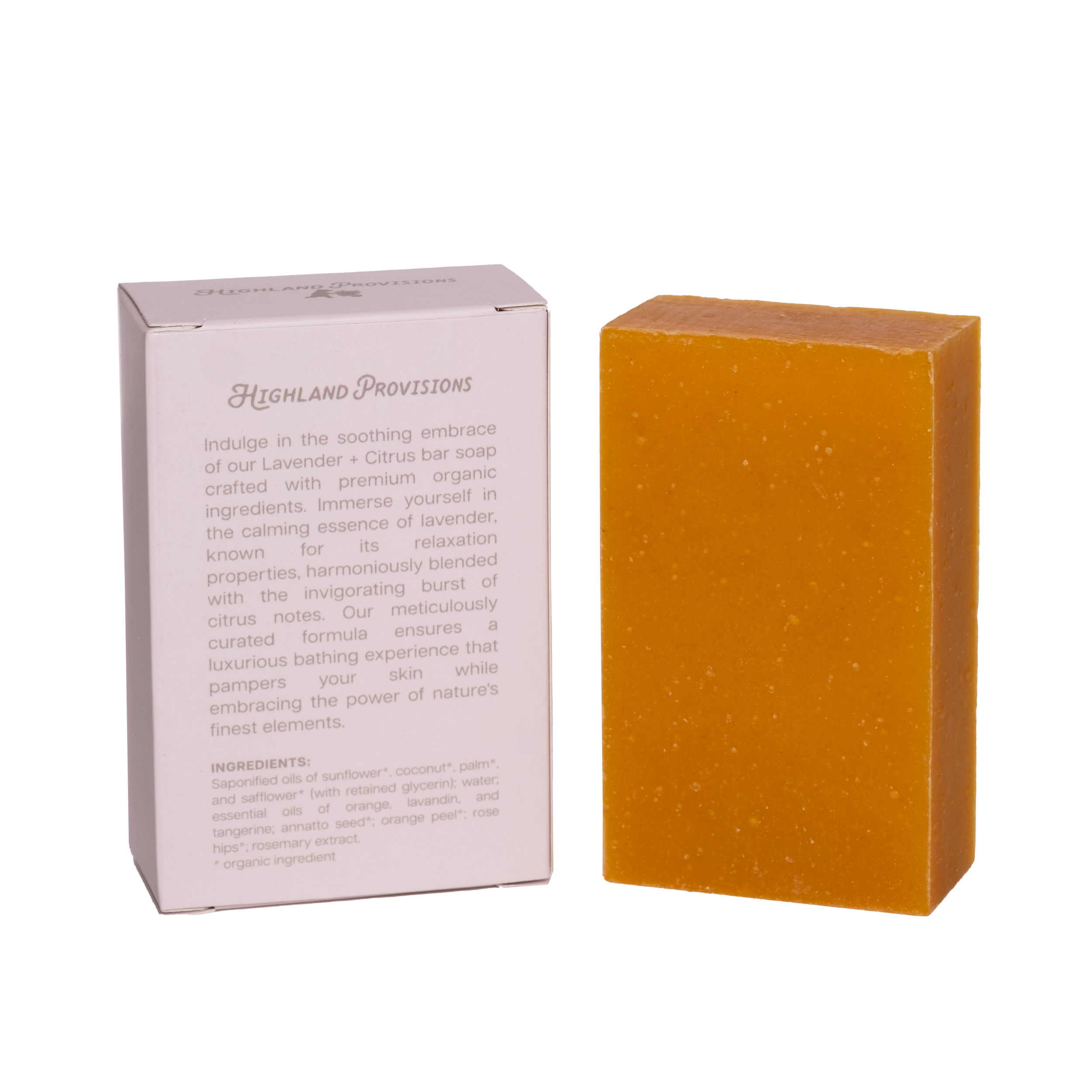 123 Farm Lavender + Citrus | Organic Bar Soap, 4 oz