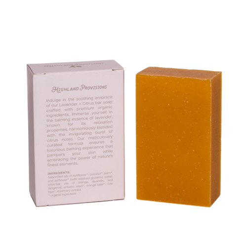 123 Farm Lavender + Citrus | Organic Bar Soap, 4 oz