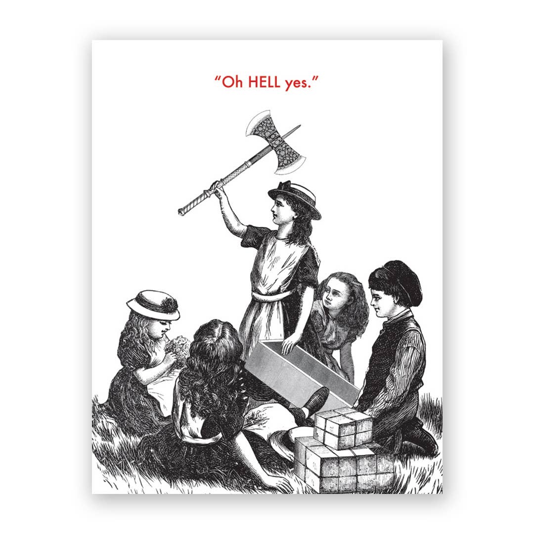 Greeting Card - Axe Birthday