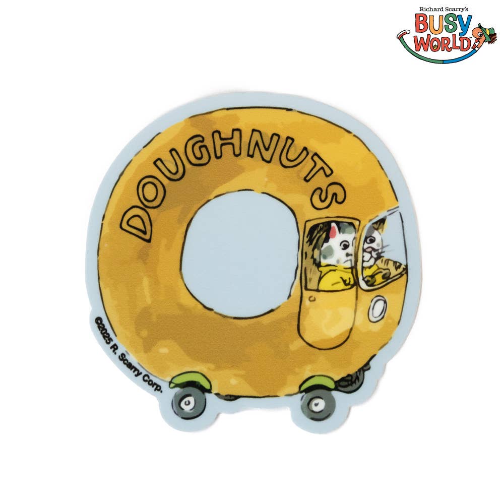 Sticker - Three Potato Four x Richard Scarry® - Doughnut Car
