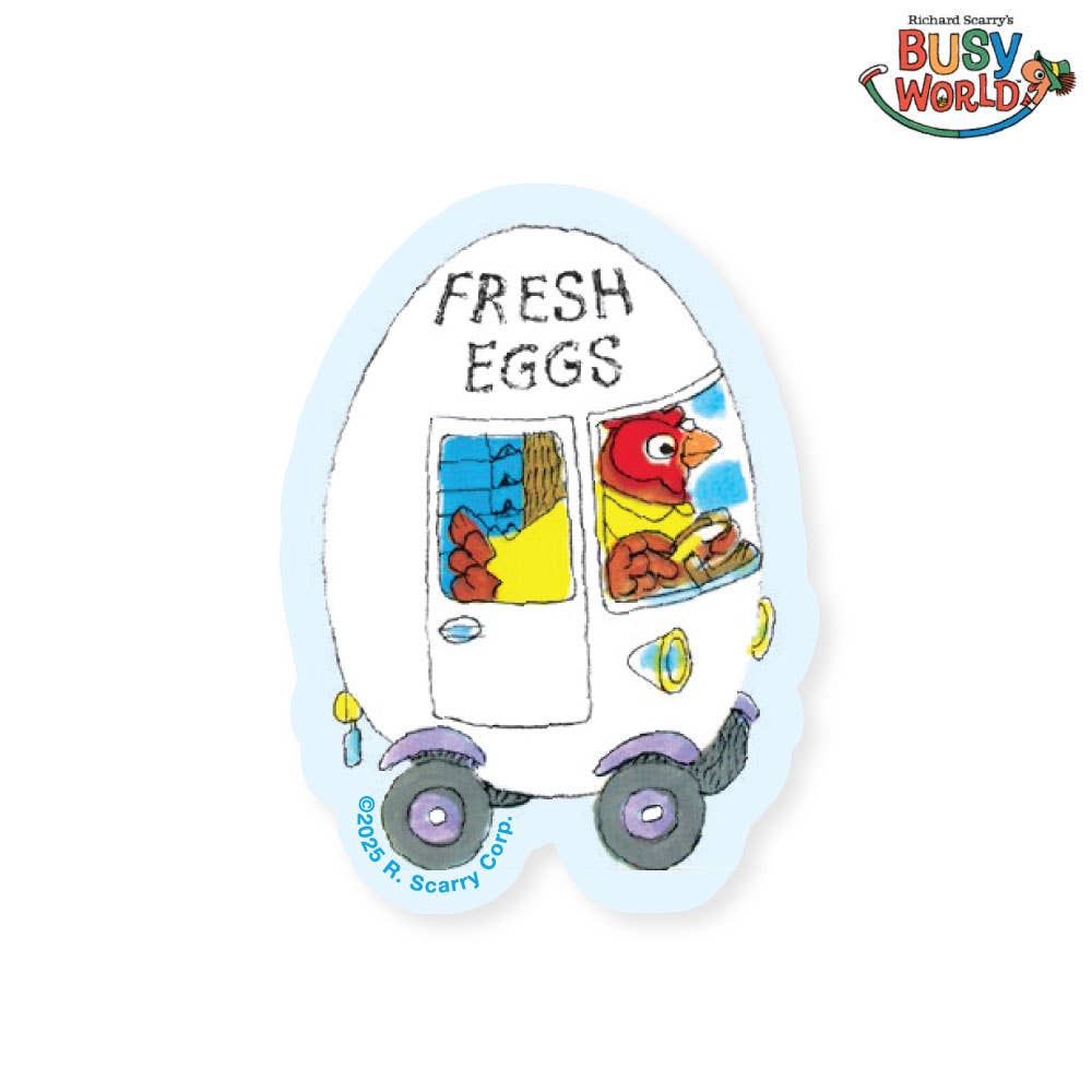 Sticker - Three Potato Four x Richard Scarry® - Egg Car