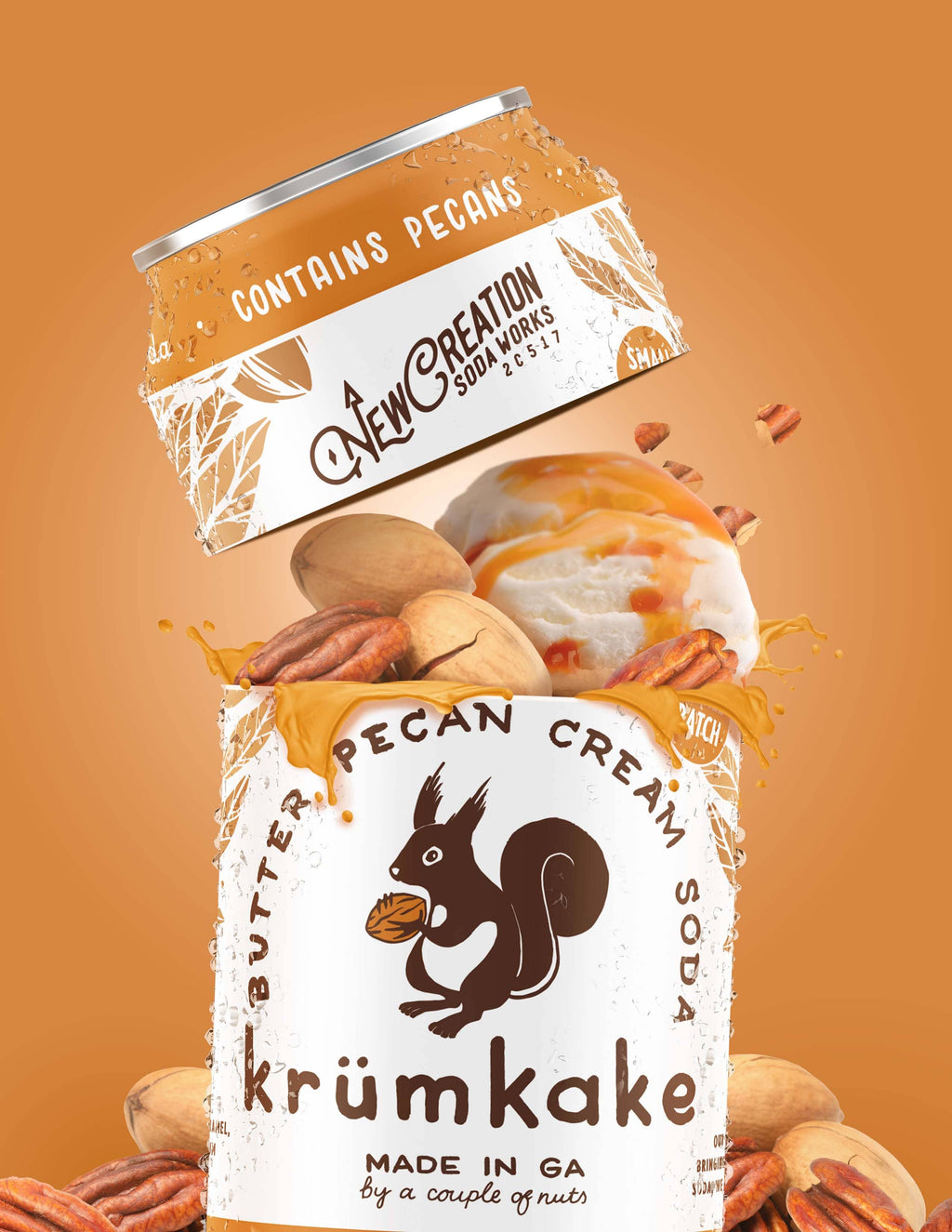 New Creation Krumkake Butter Pecan Cream Soda