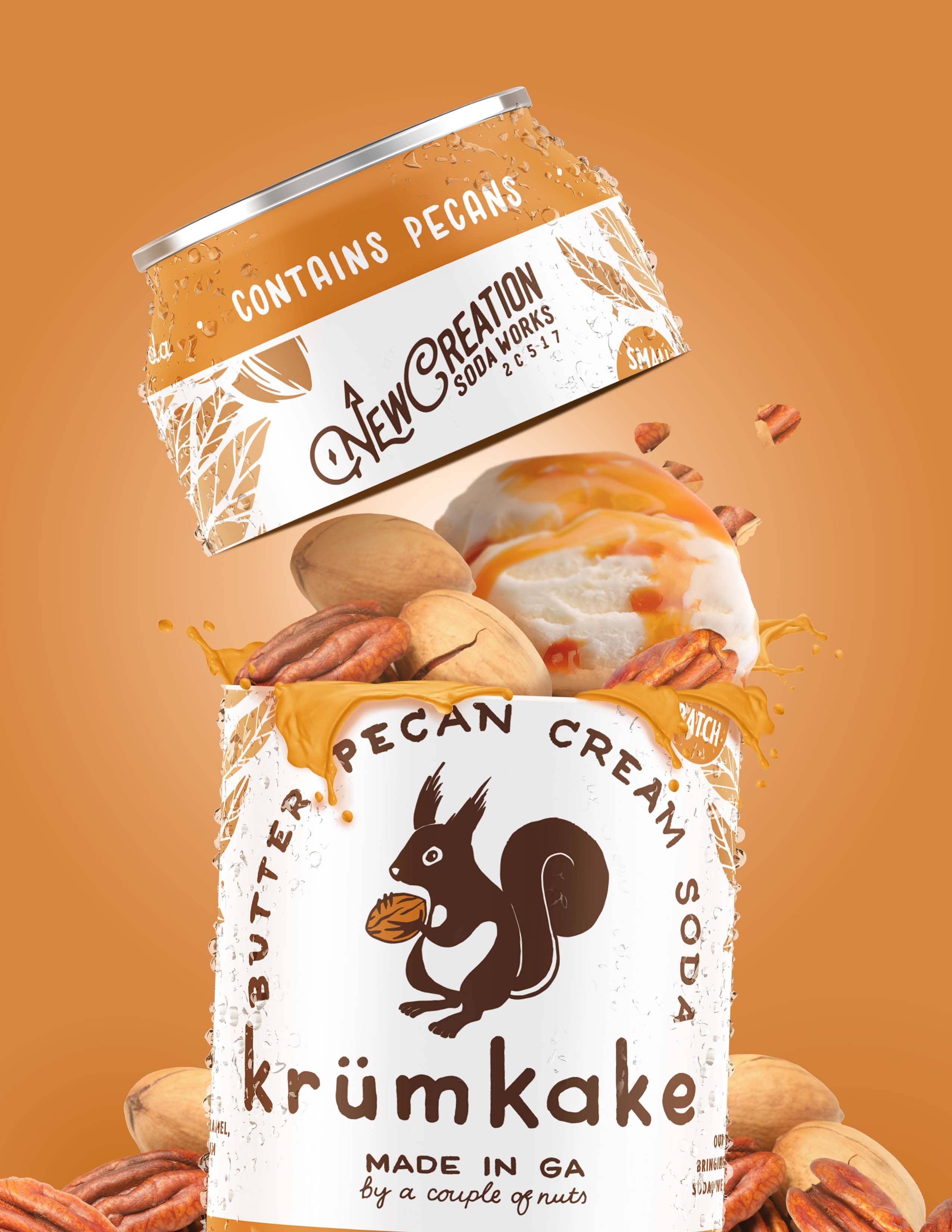 New Creation Krumkake Butter Pecan Cream Soda