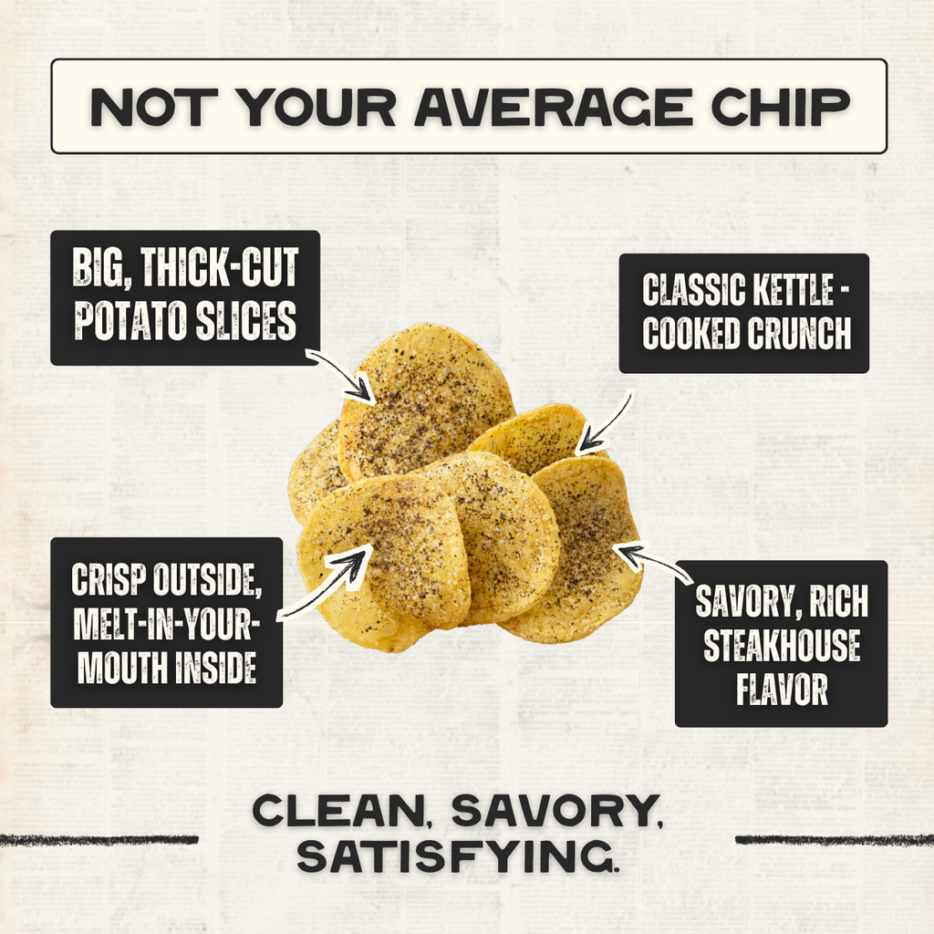 Beefy's Own Beef Tallow Potato Chips - Salt N' Pepper