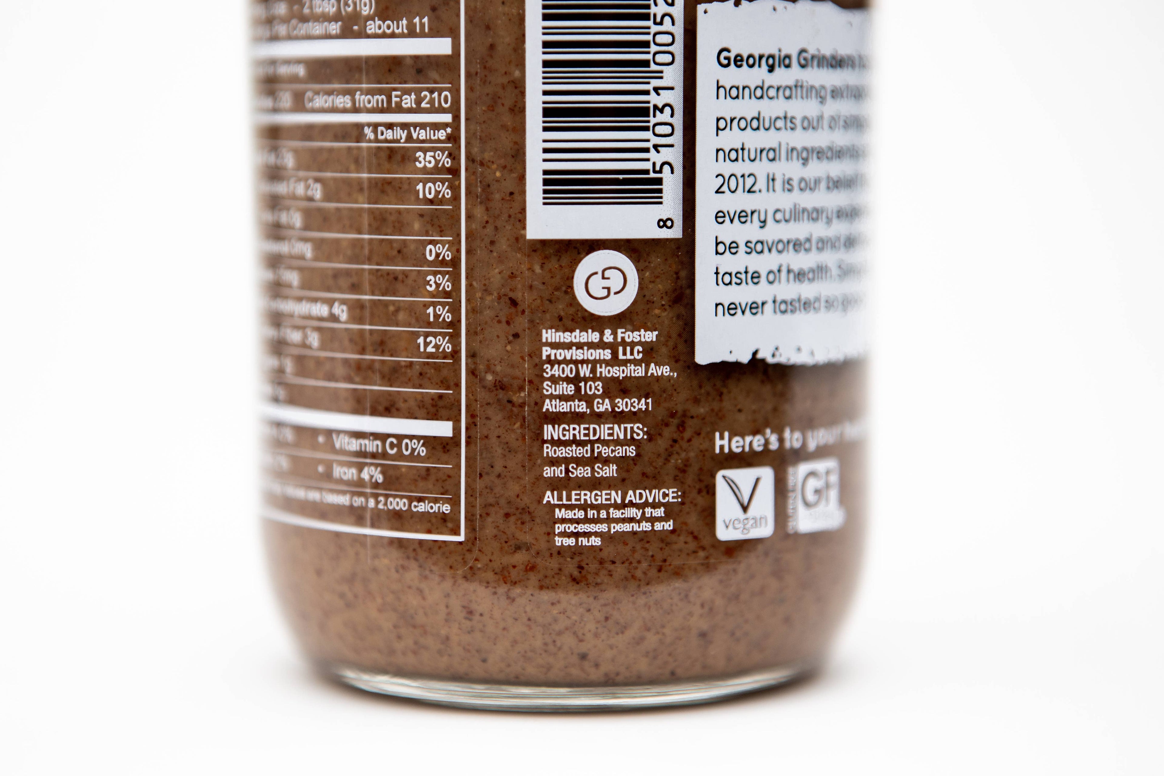 Georgia Grinders Pecan Butter