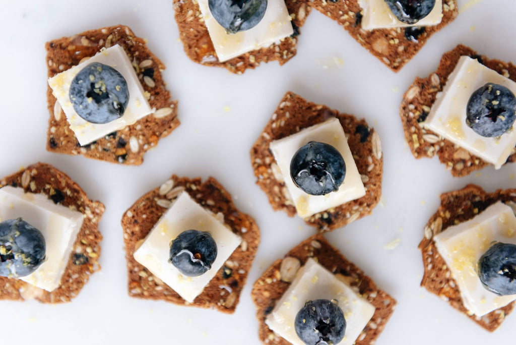 Wild Blueberry Walnut Crisps | Gluten-Free Crackers | Snacks