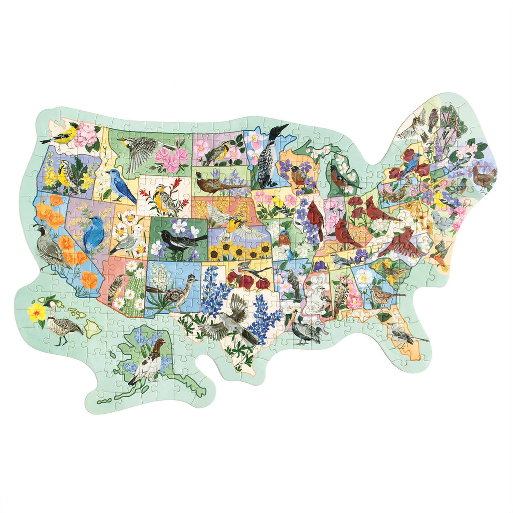 Jigsaw Puzzle - Birds & Blooms Across America - 300 Piece