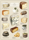 Vintage Posters Wrapping Paper - Cheese Chart
