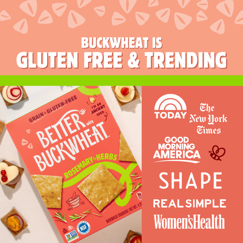 Better with Buckwheat Rosemary + Herbs Crackers | Gluten-Free