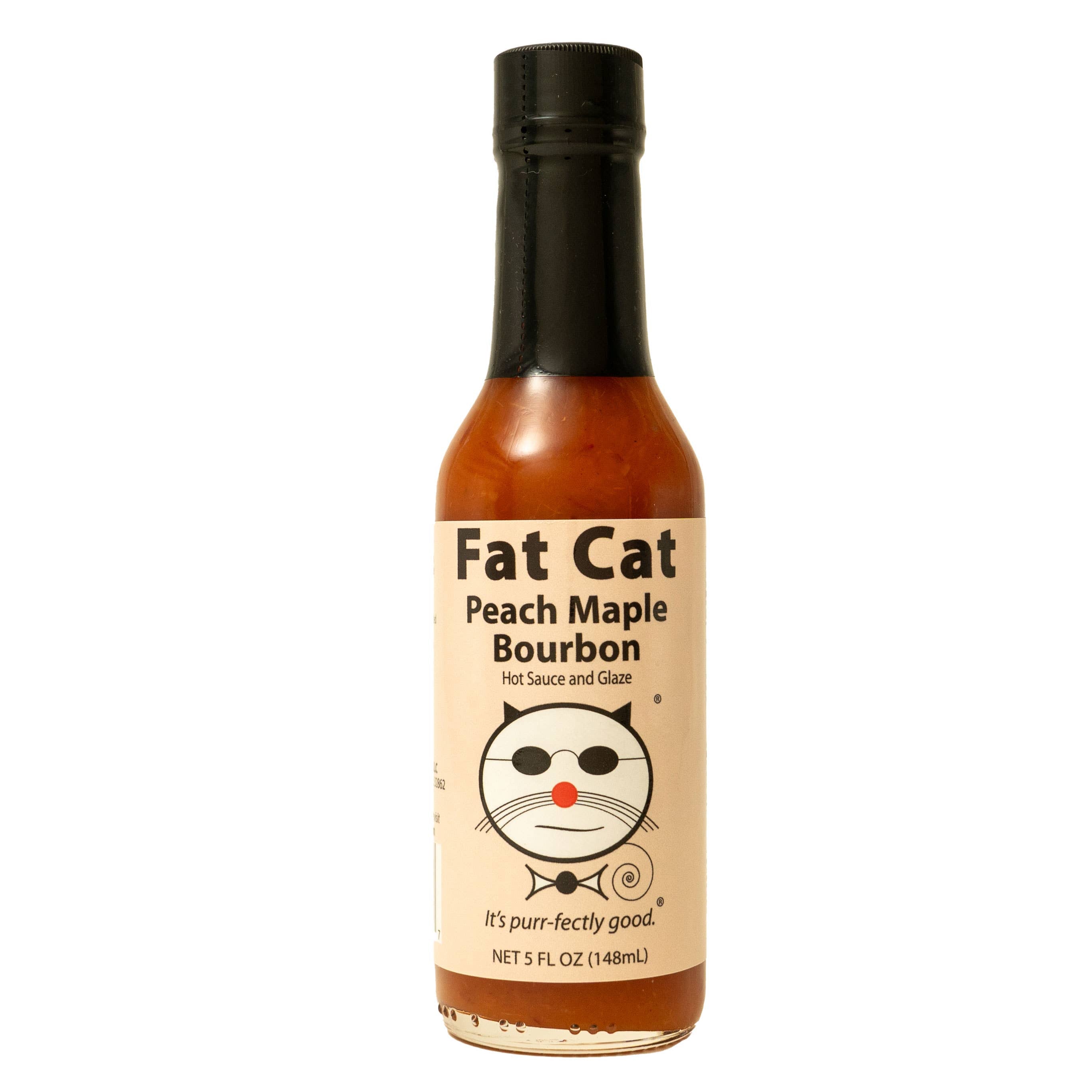 Fat Cat Peach Maple Bourbon Hot Sauce & Glaze