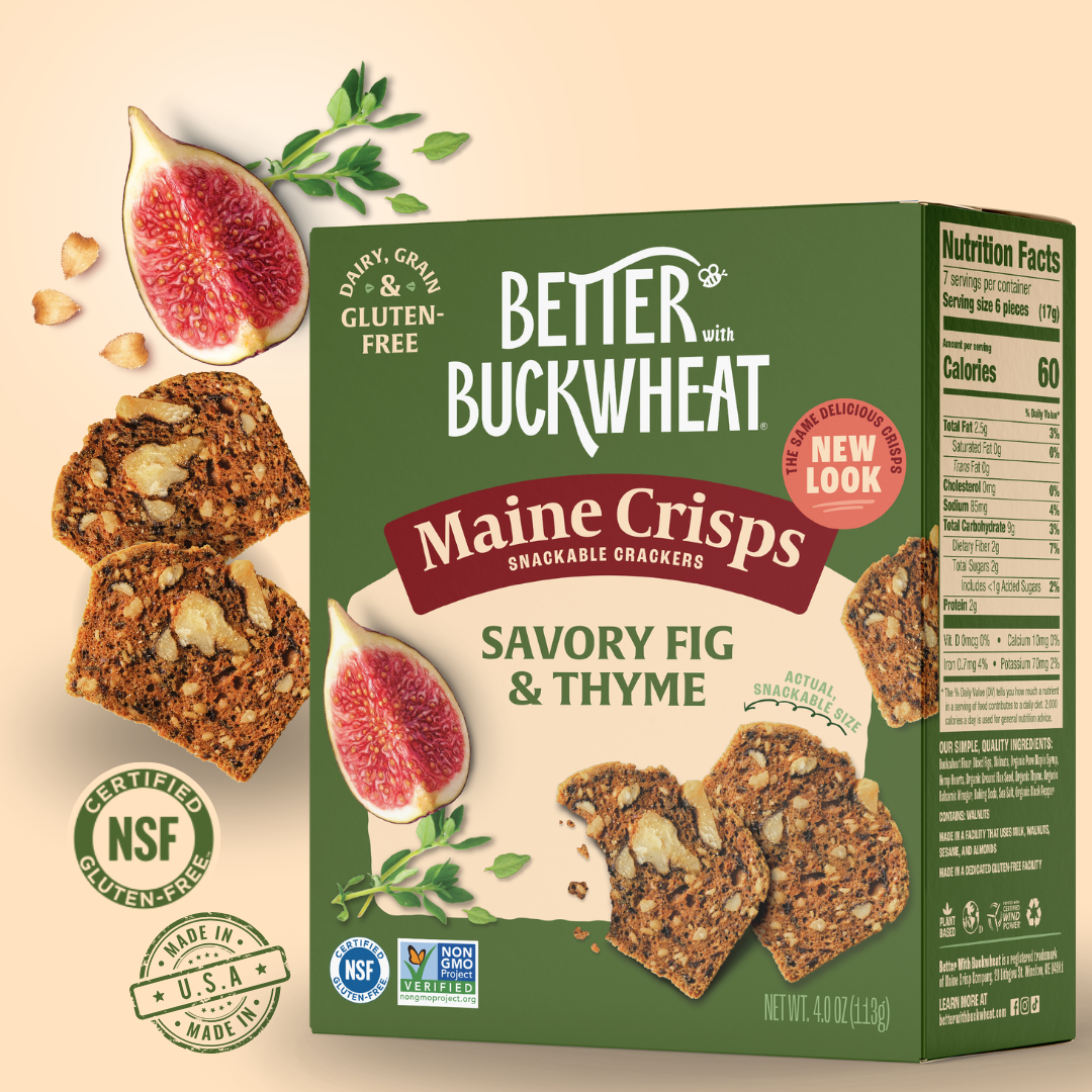 Savory Fig & Thyme Crisps | Gluten-Free Crackers | Snacks