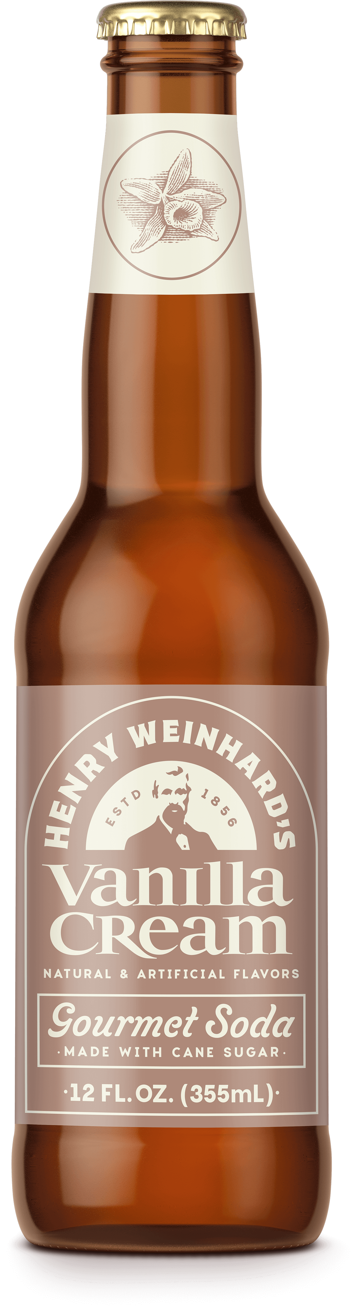 Henry Weinhard Vanilla Cream, 12oz Glass Bottle