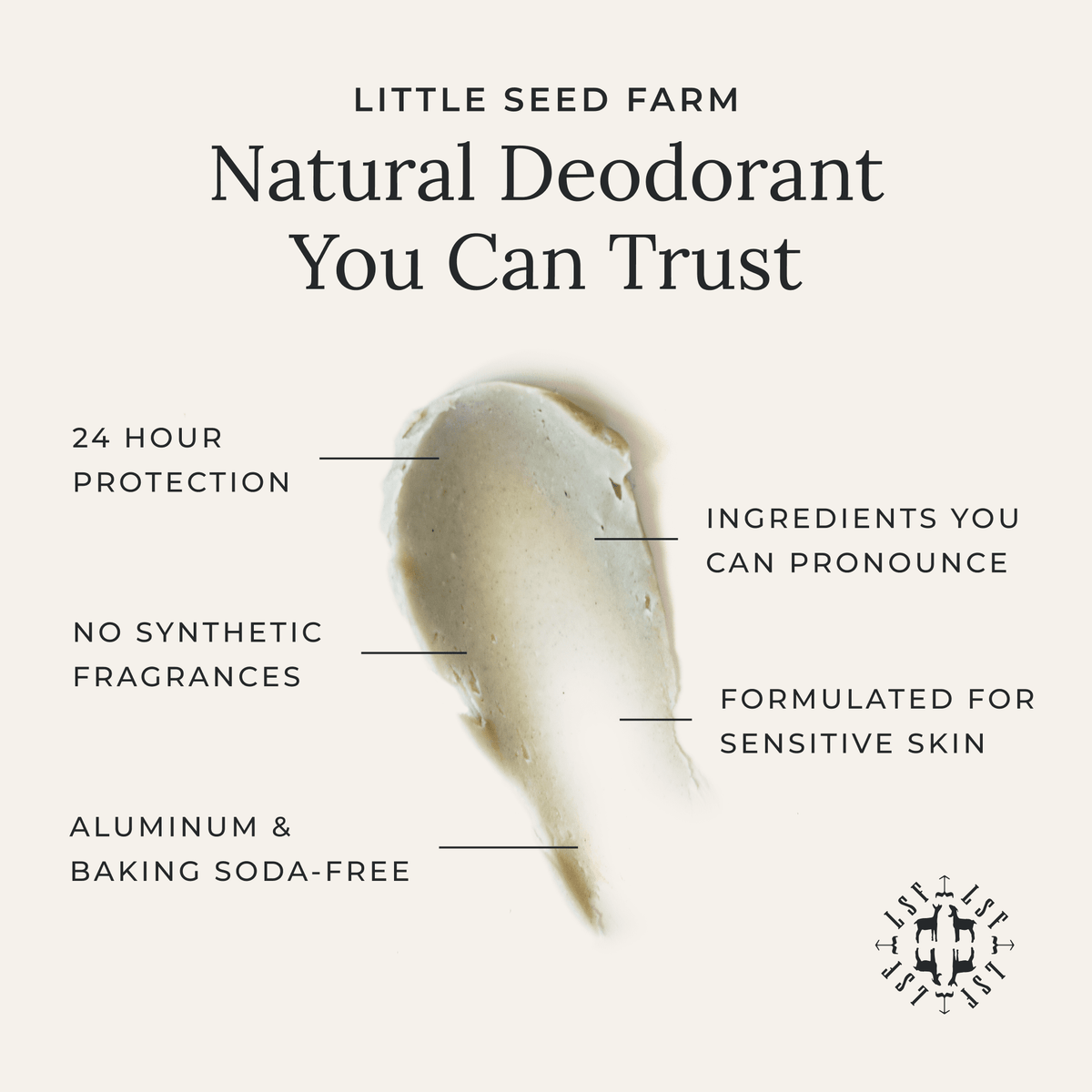 Little Seed Farm Holiday Deodorant Cream