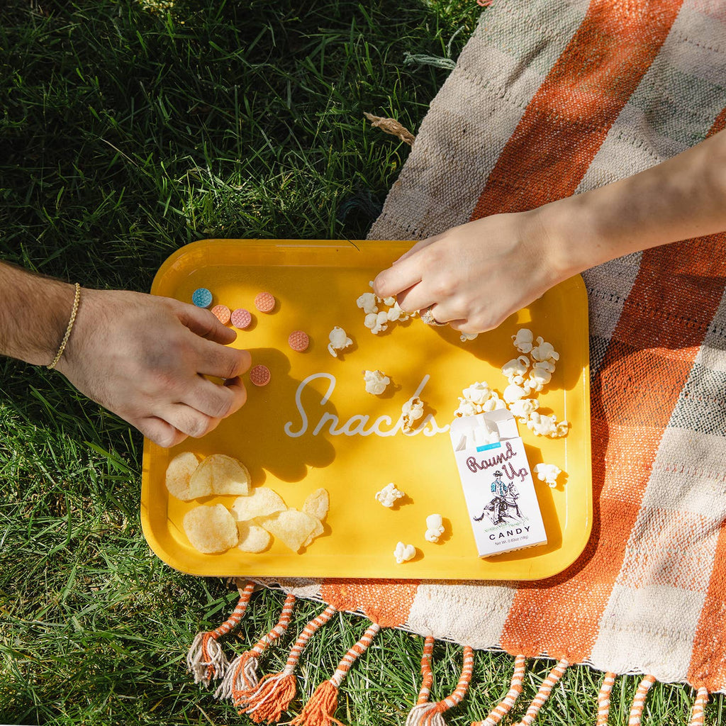 Three Potato Four Large Tray - Snacks (Mustard Yellow)