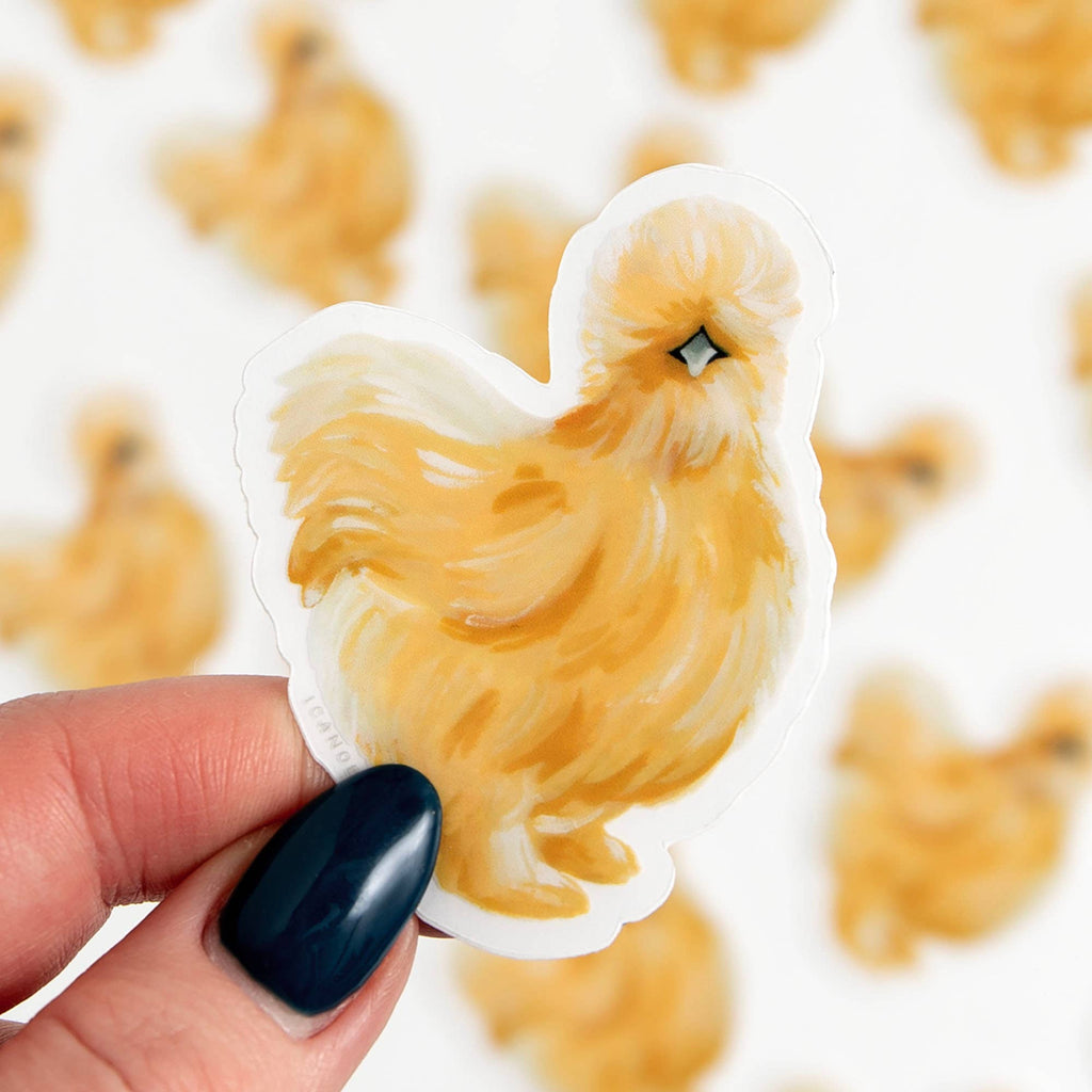 Sticker - Silky Chicken Clear Decal