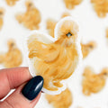 Sticker - Silky Chicken Clear Decal
