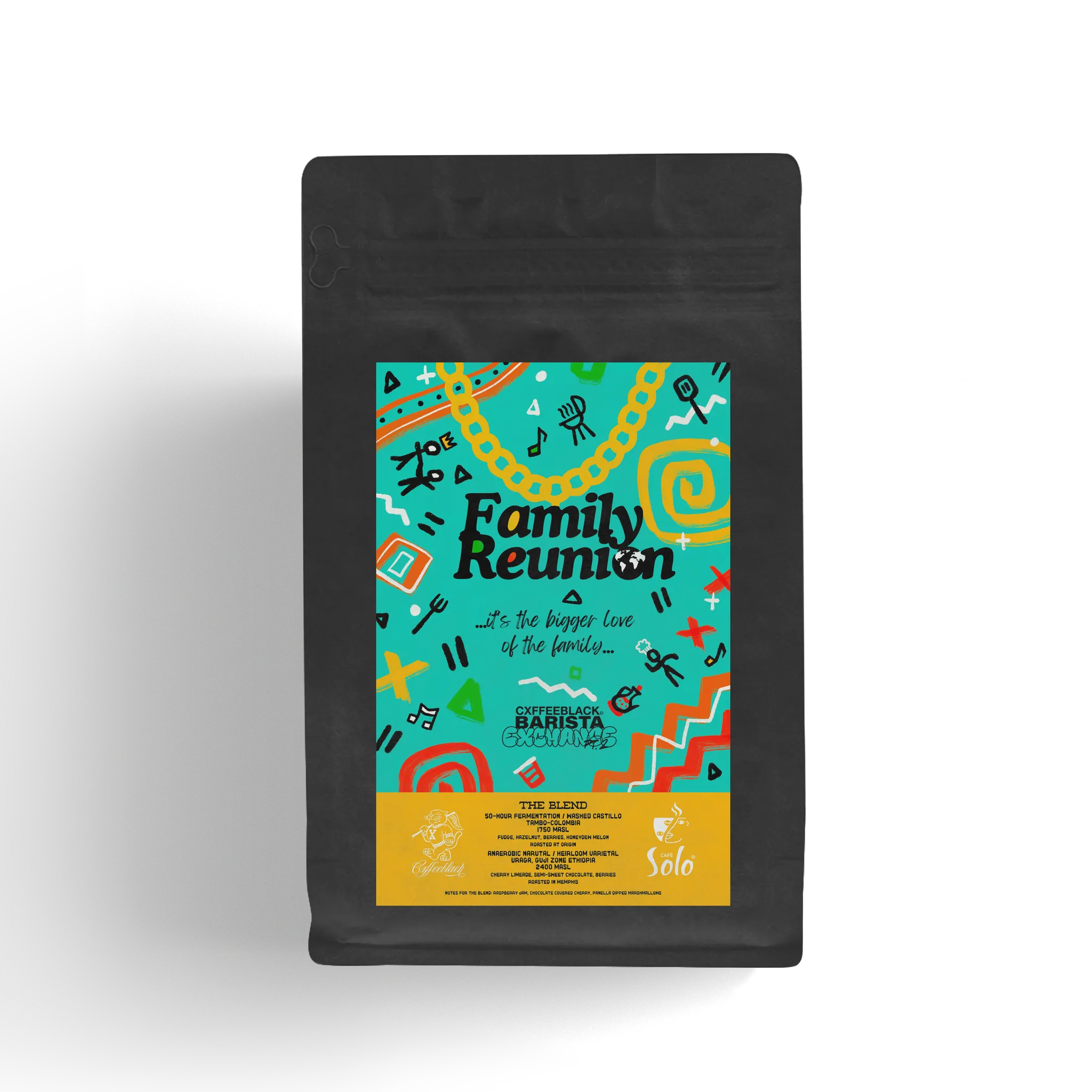 Cxffeeblack Barista Exchange Family Reunion Whole Bean Coffee, 8 oz.