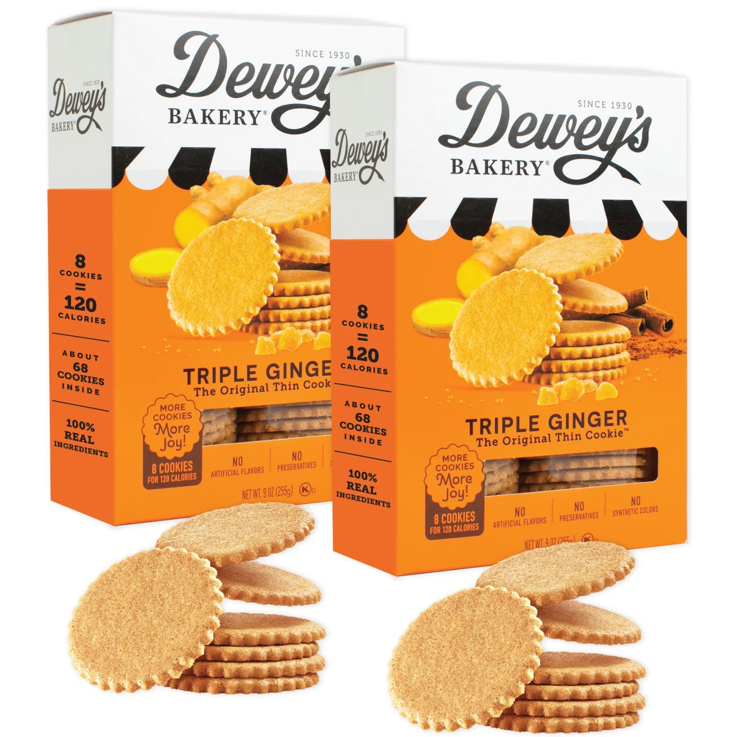 Dewey's Bakery Triple Ginger Cookies, 9 oz.