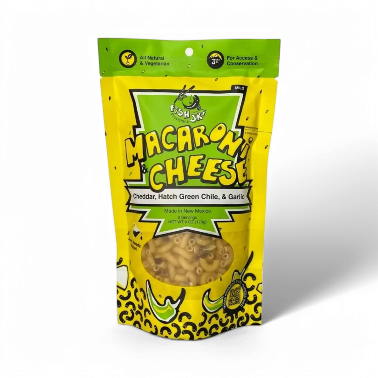FishSki Provisions Hatch Green Chile, Garlic, Cheddar Macaroni and Cheese