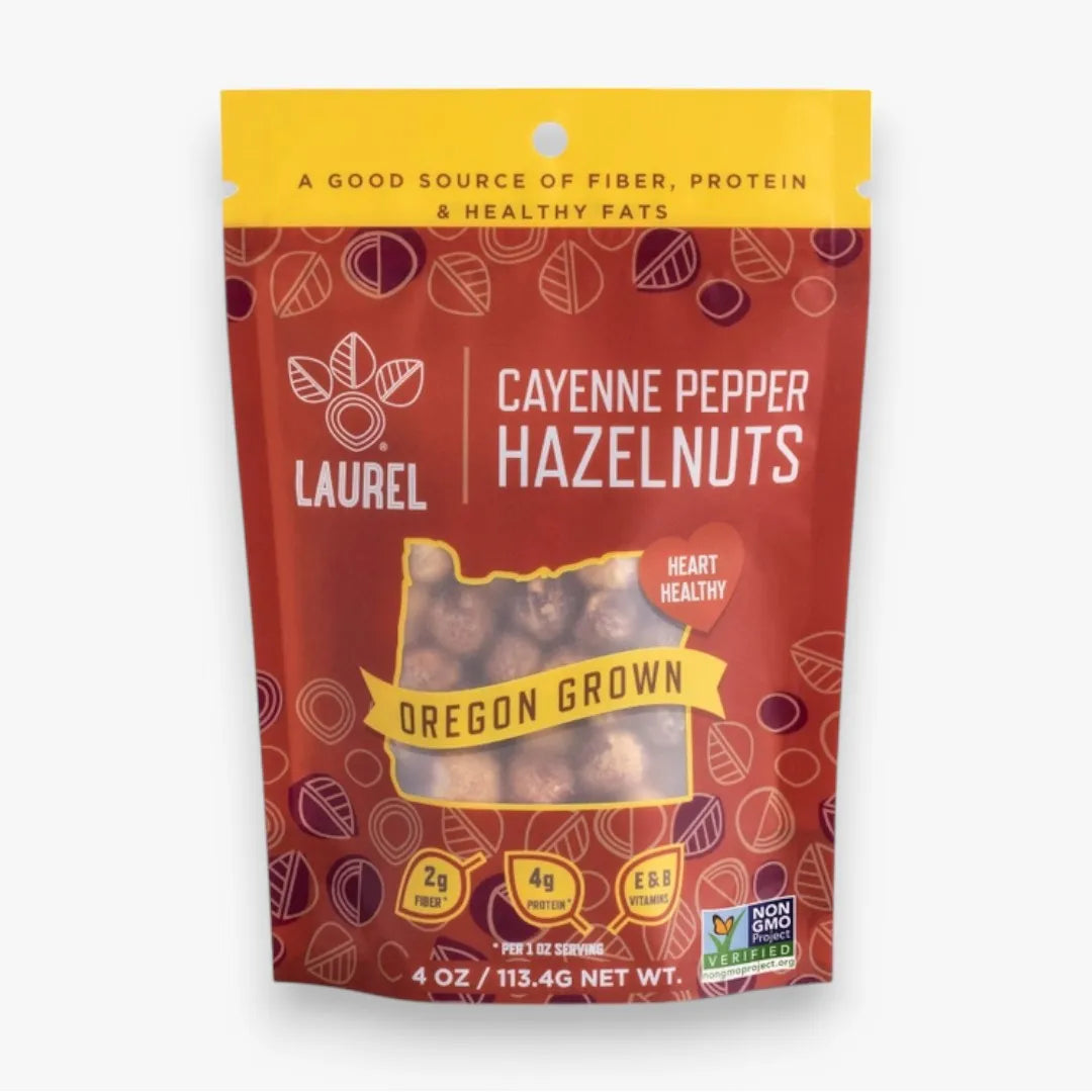 Laurel Foods Hazelnut Kernels, Cayenne Pepper, 4 oz