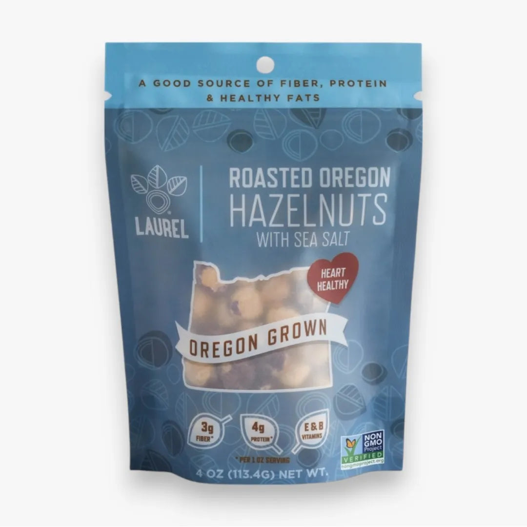 Laurel Foods Hazelnut Kernels, Roasted and Salted, 4 oz