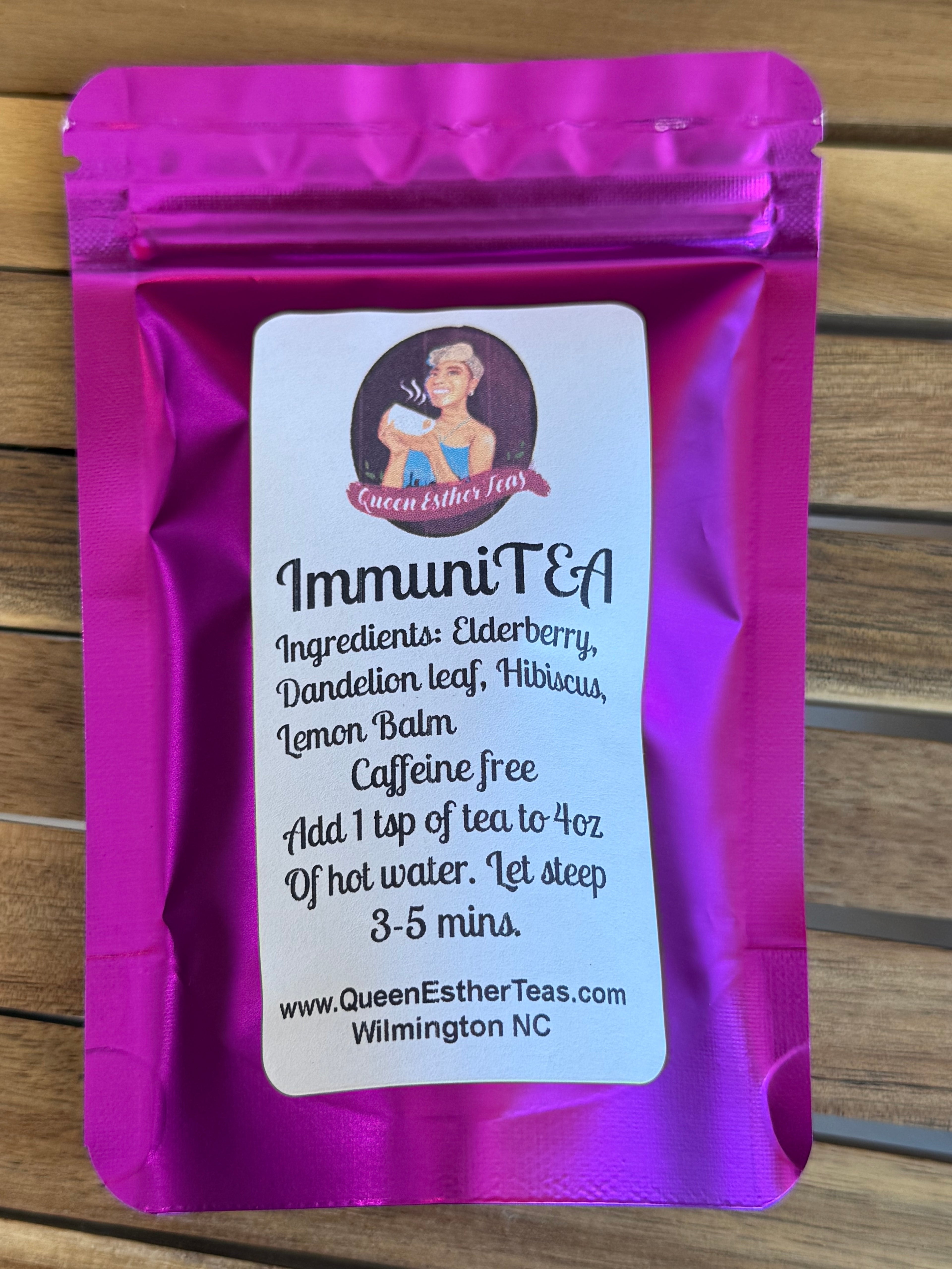 Queen Esther Teas - ImmuniTEA with immune-boosting herbs
