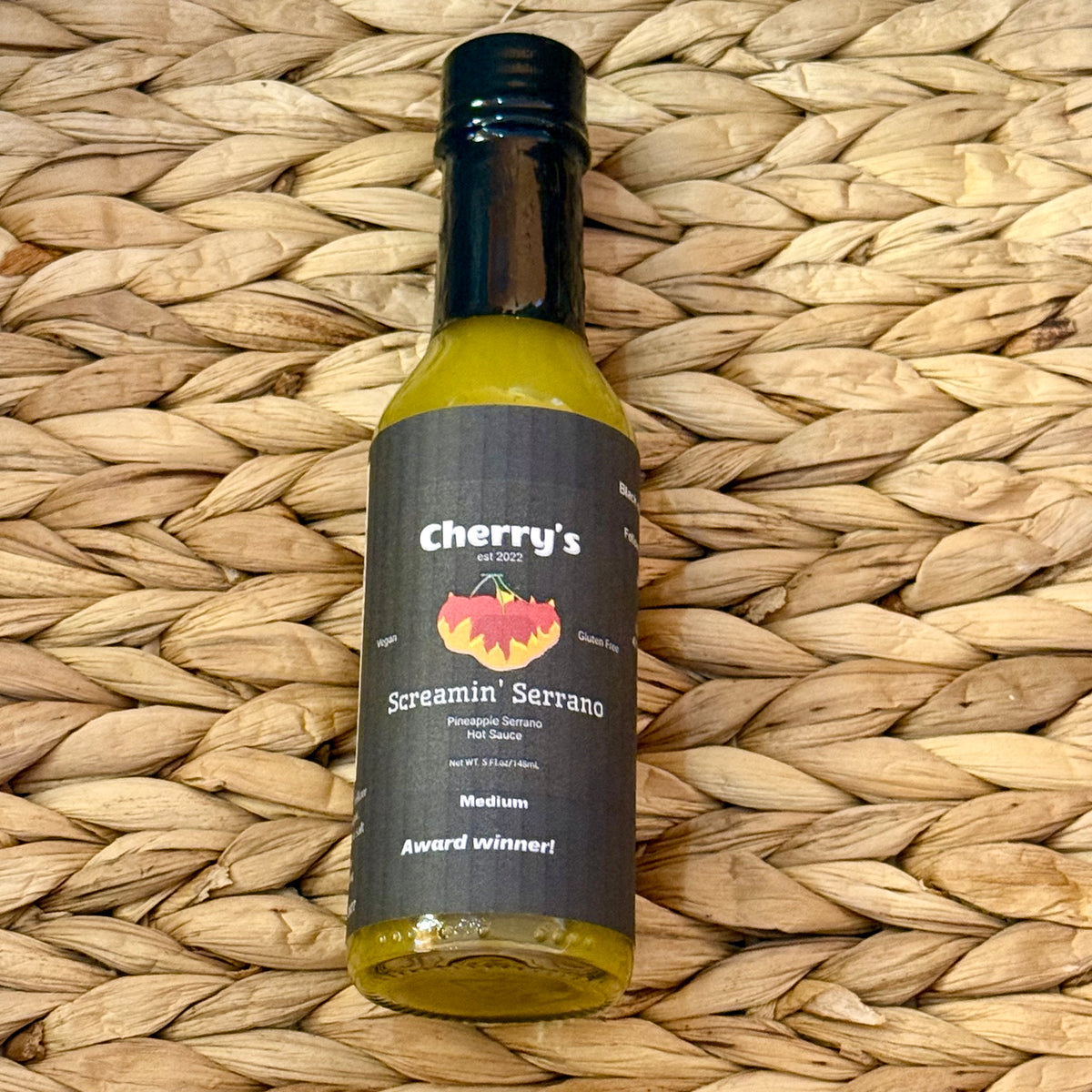 Cherry's Screamin' Serrano Hot Sauce