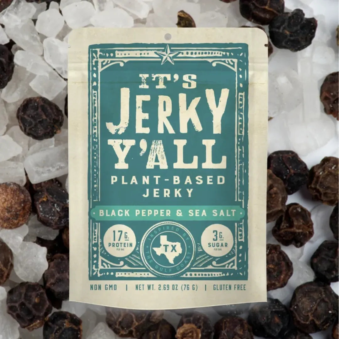 All Y'all Black Pepper & Sea Salt Vegan Jerky