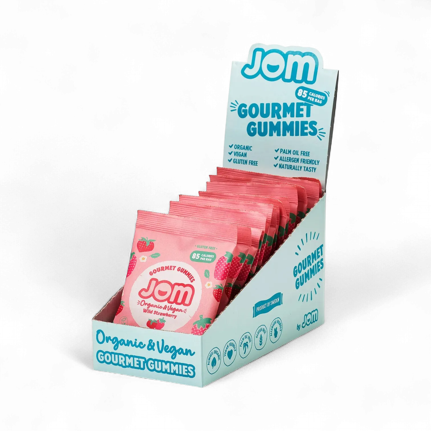 JOM Organic Vegan Wild Strawberry Gummies