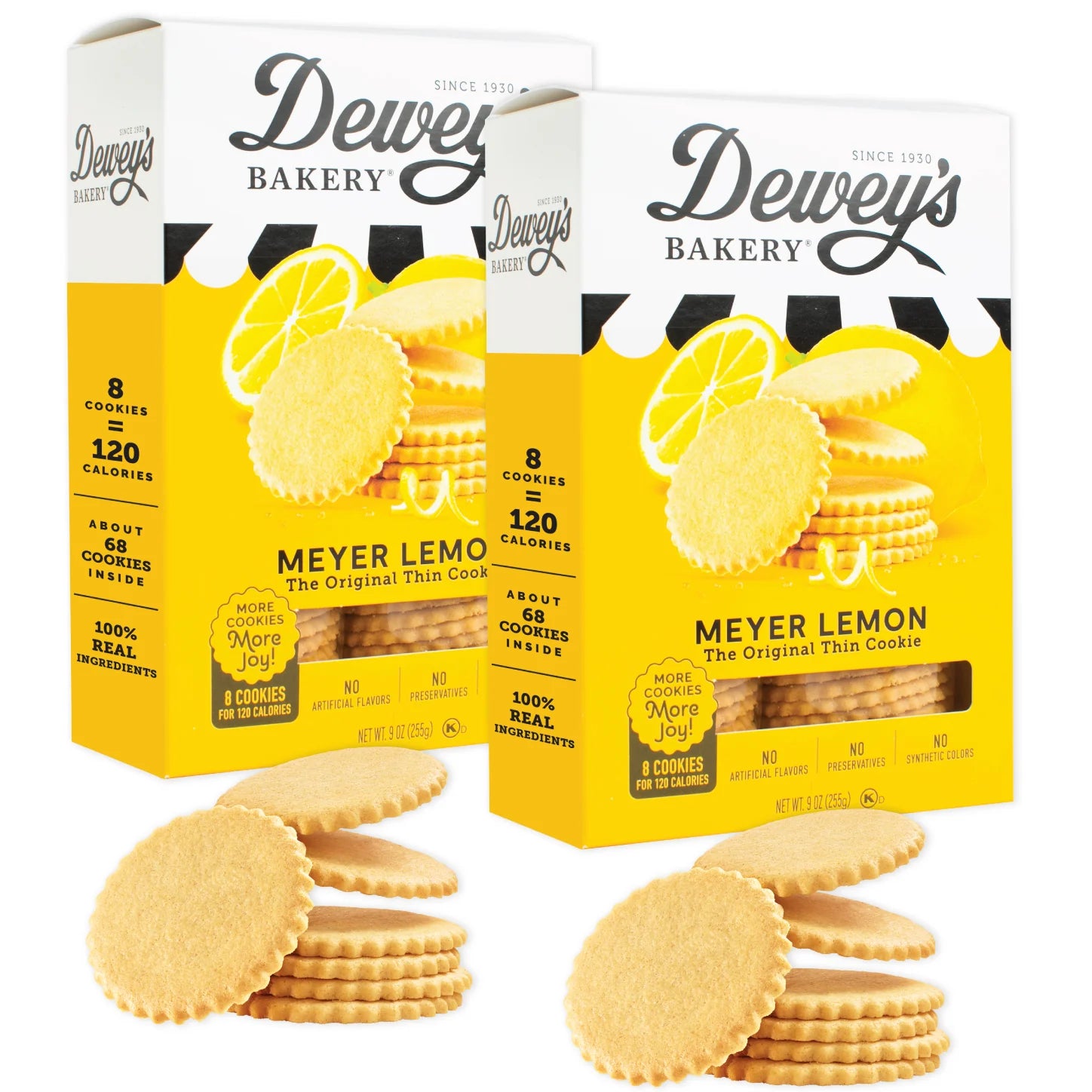Dewey's Bakery Meyer Lemon Original Thin Cookies, 9 oz.