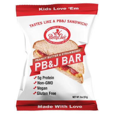 Betty Lou's Fruit Bars - Peanut Butter & Strawberry