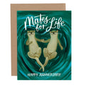 Greeting Card - Otters Anniversary Love