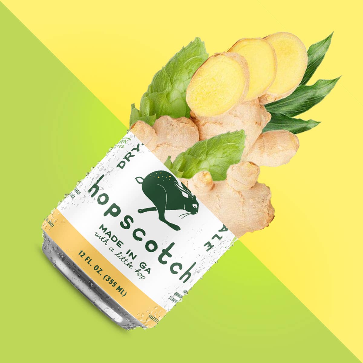 New Creation Soda Works Hopscotch Dry-Hopped Ginger Ale