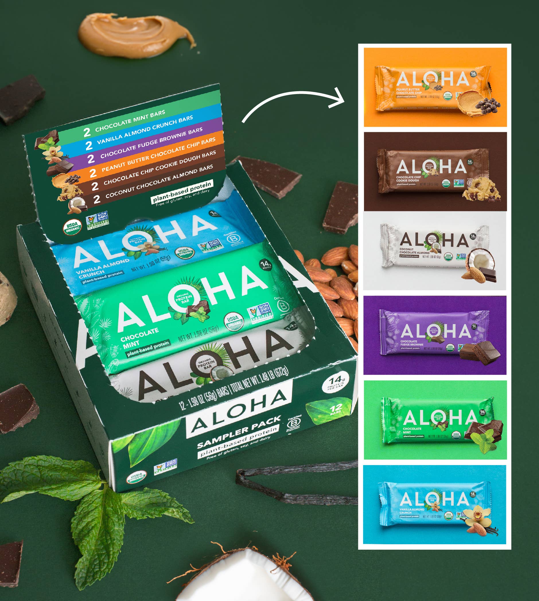 Aloha Protein Bar - Chocolate Chip Cookie Dough