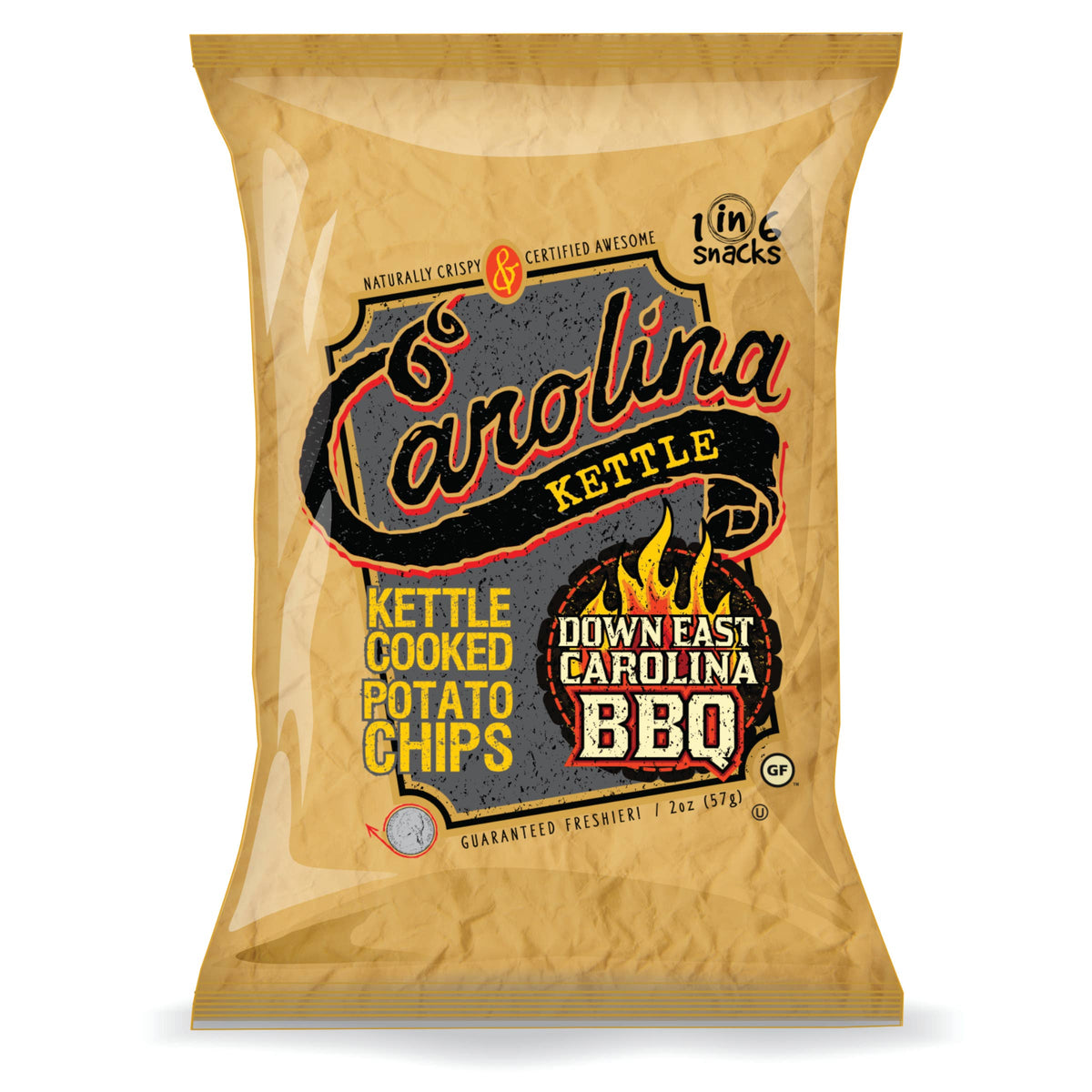 Carolina Kettle NC BBQ Chips, 2 oz