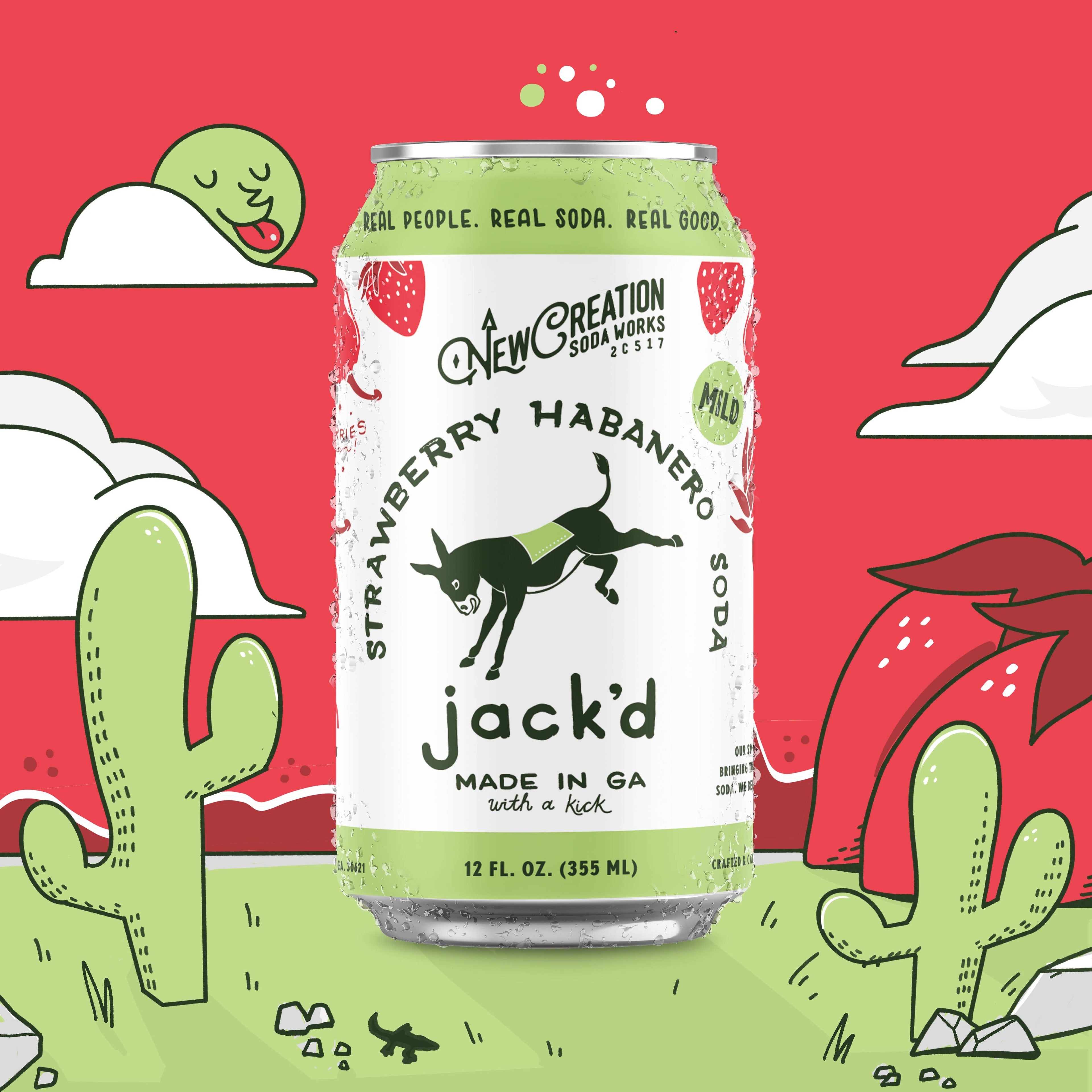 Jack'd Strawberry Habanero Soda